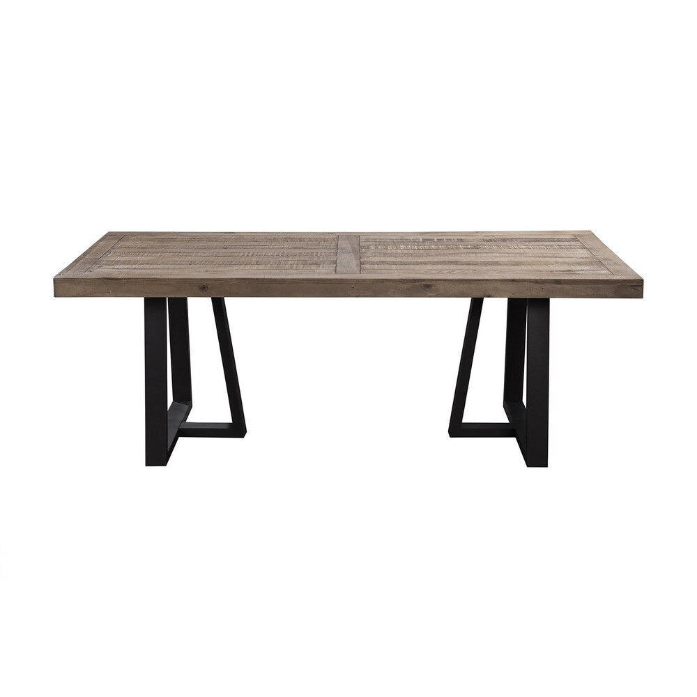 Alpine Prairie Rectangular Dining Table Black