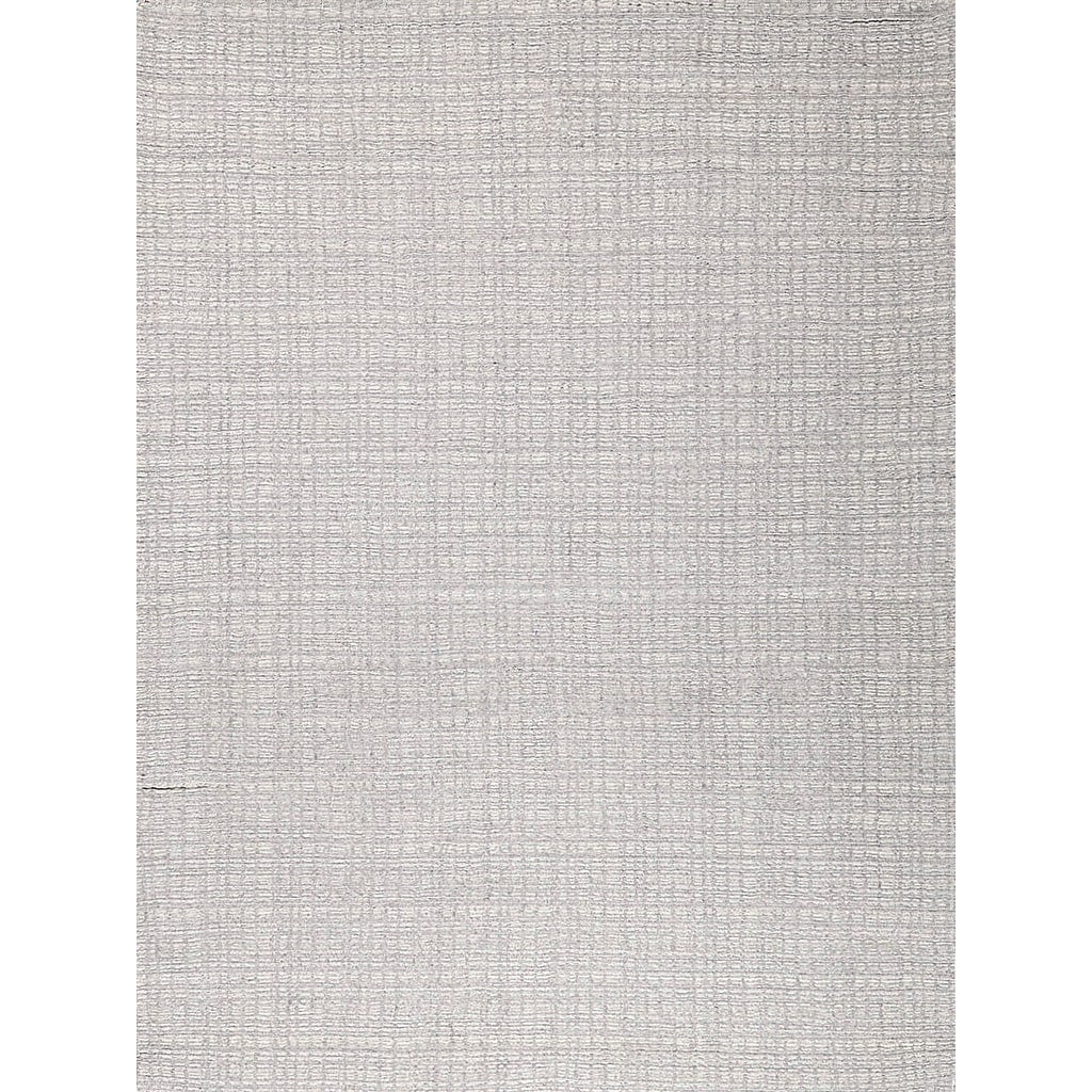 Alpine Handloomed New Zealand Wool Silver Ivory Area Rug