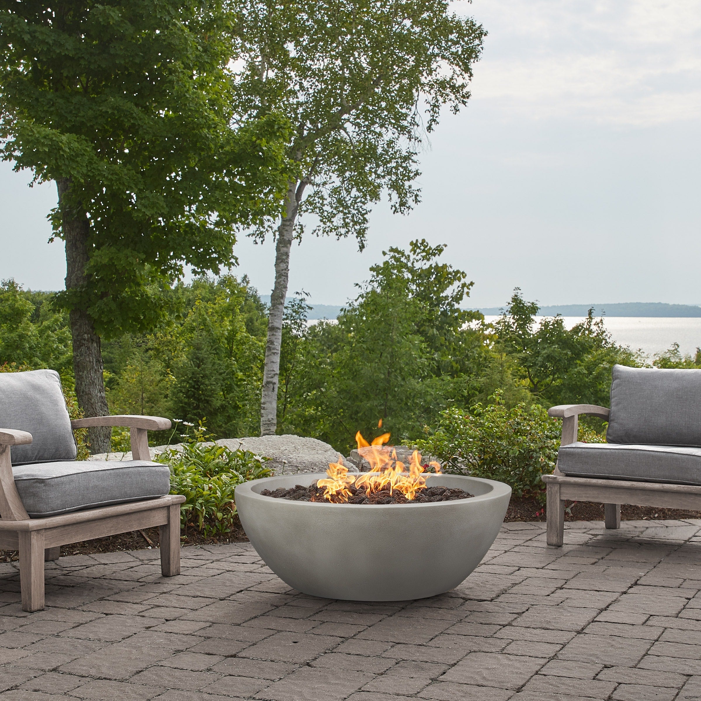 Alta Medium Natural Gas Fire Bowl In Shade By Jensen Co 38 X 38 X 14