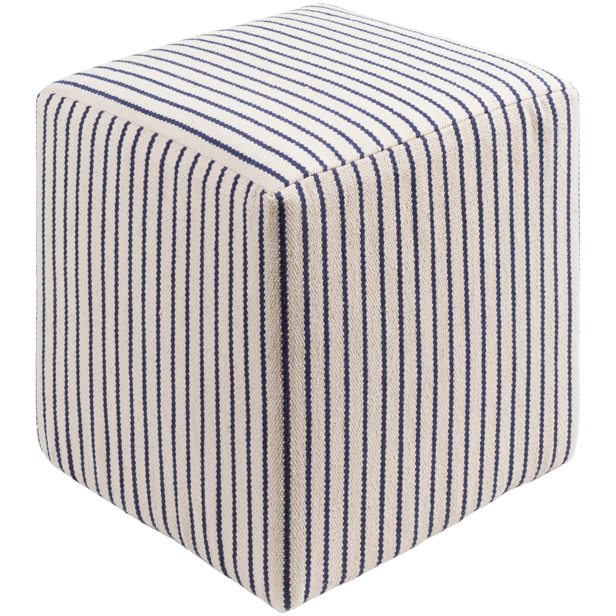 Altavas Transitional Stripe Cream 18 Pouf