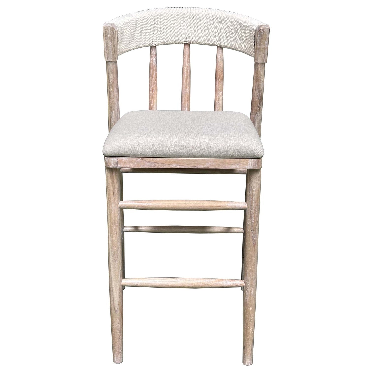 Alto Back Barstool White Wash