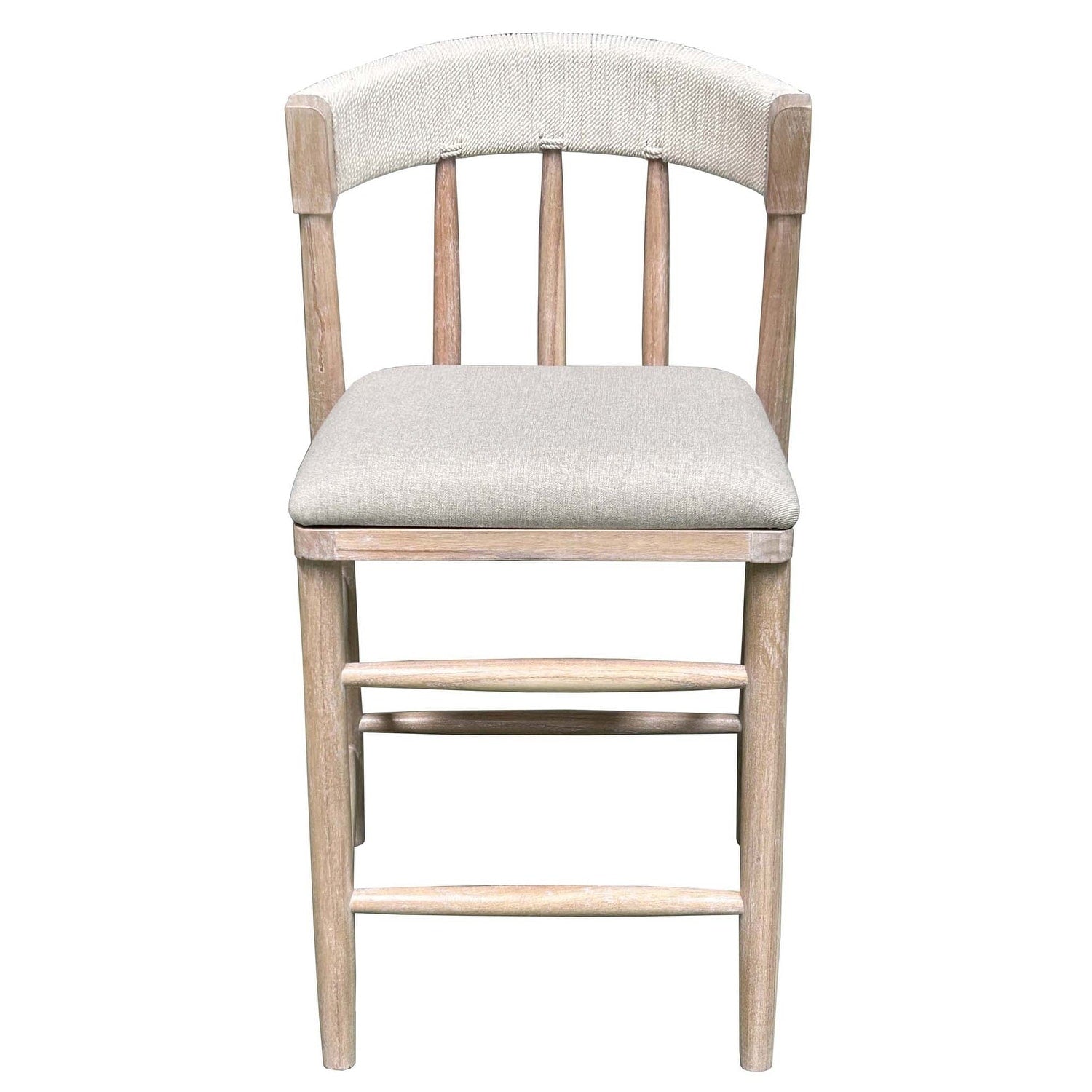 Alto Back Counter Stool White Wash