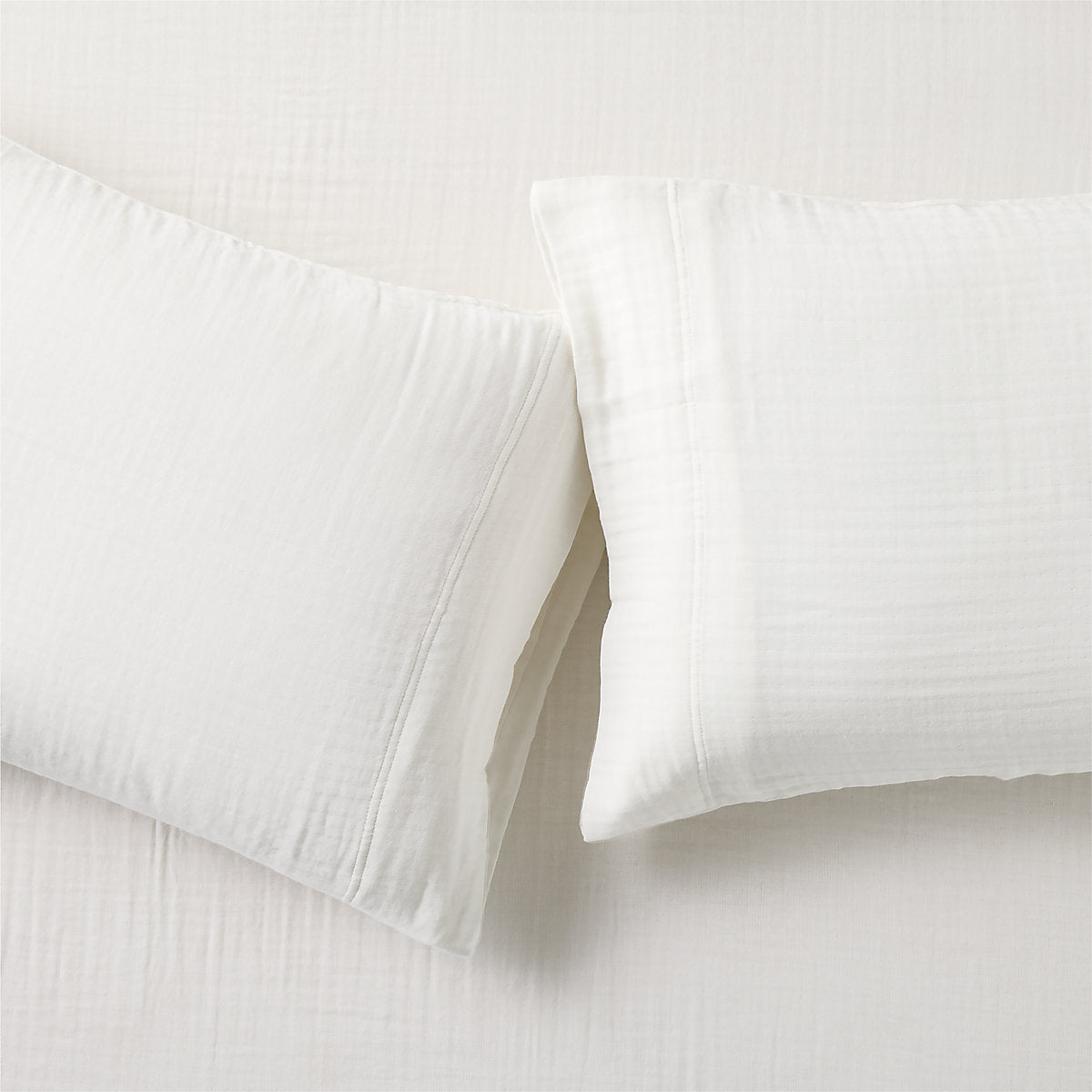 Alto Organic Cotton Gauze Warm White King Sheet Set