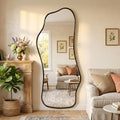 Aluminum Alloy Framed Full Length Floor Mirror Modern Wall Mirror