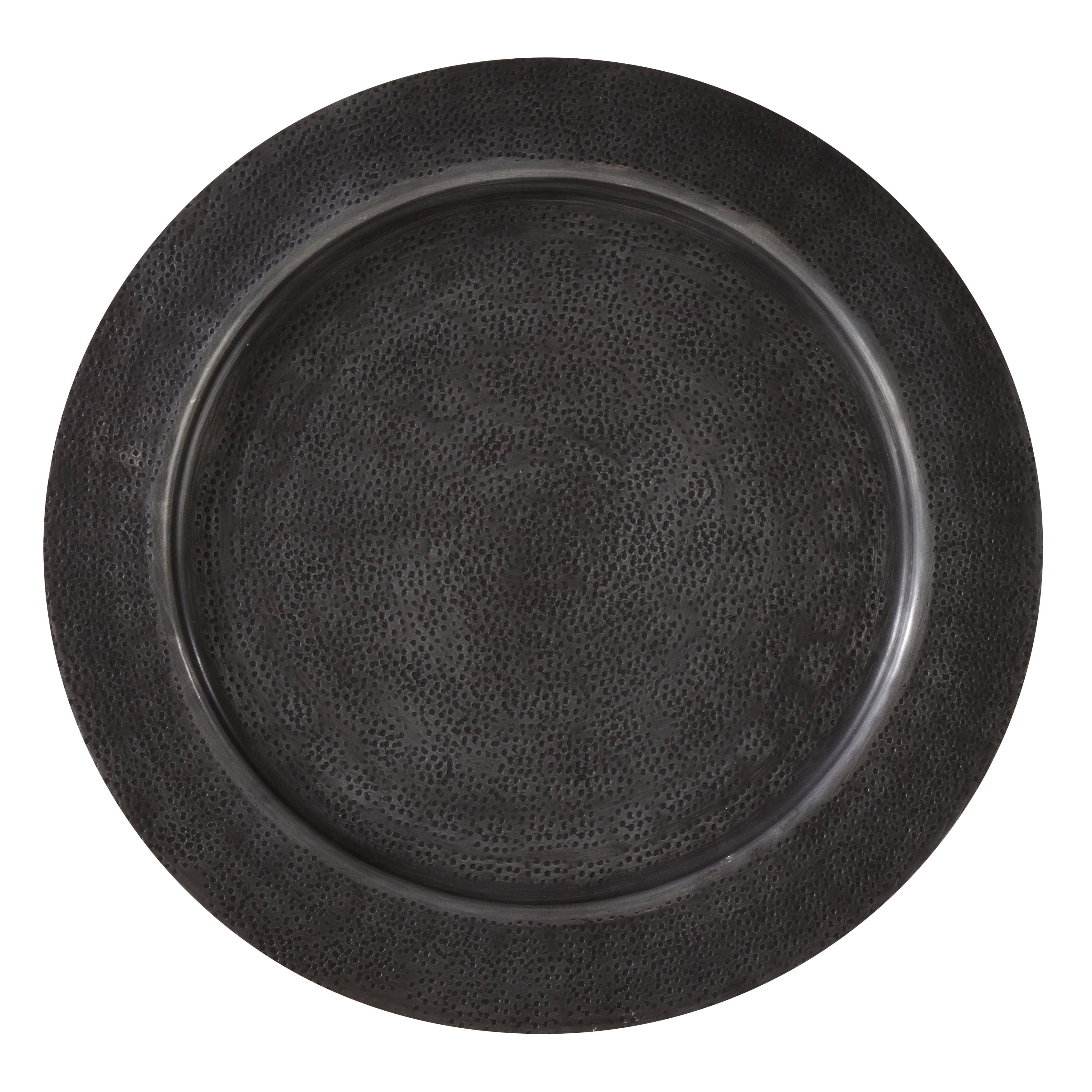 Aluminum Charger Plates With Hammered Design Set Of 4