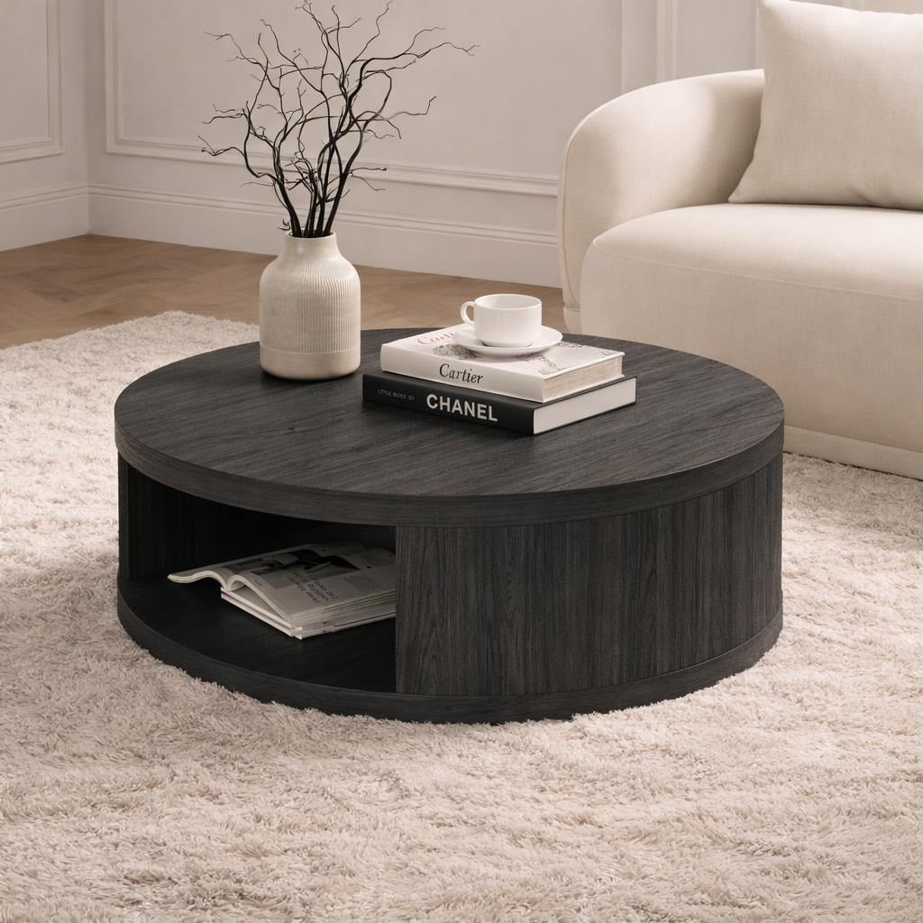 Manhattan Comfort Alure 36 Round Coffee Table