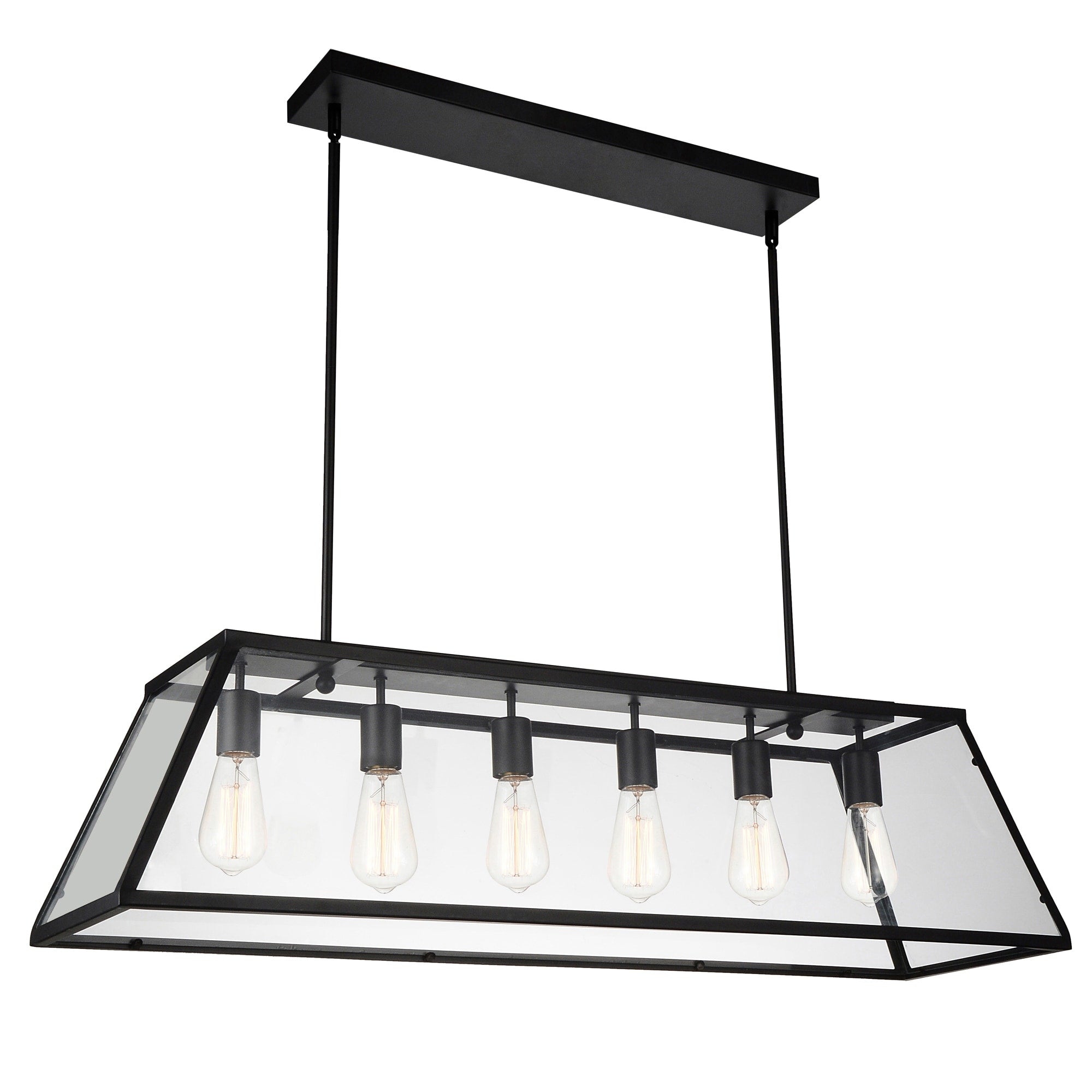 Carbon Loft Burgoyne 6 Light Chandelier With Black Finish