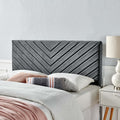 Silver Orchid Blane Tufted Velvet Full Queen Headboard