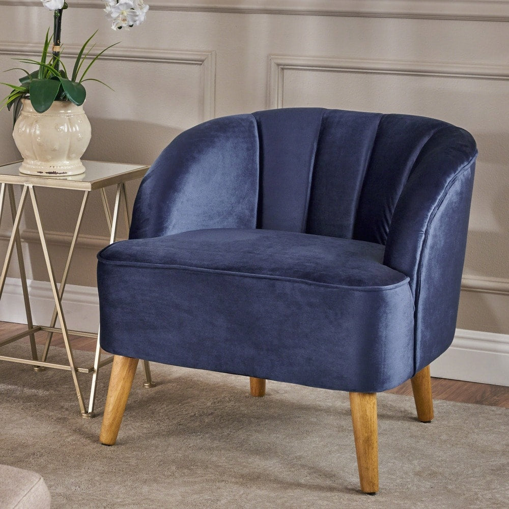 Amaia Modern Velvet Club Chair By Christopher Knight Home
