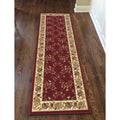 Amalfi Trellis Red Area Rug 22 X 77