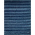 Amani Modern Handloomed Silky Nylon Navy Area Rug