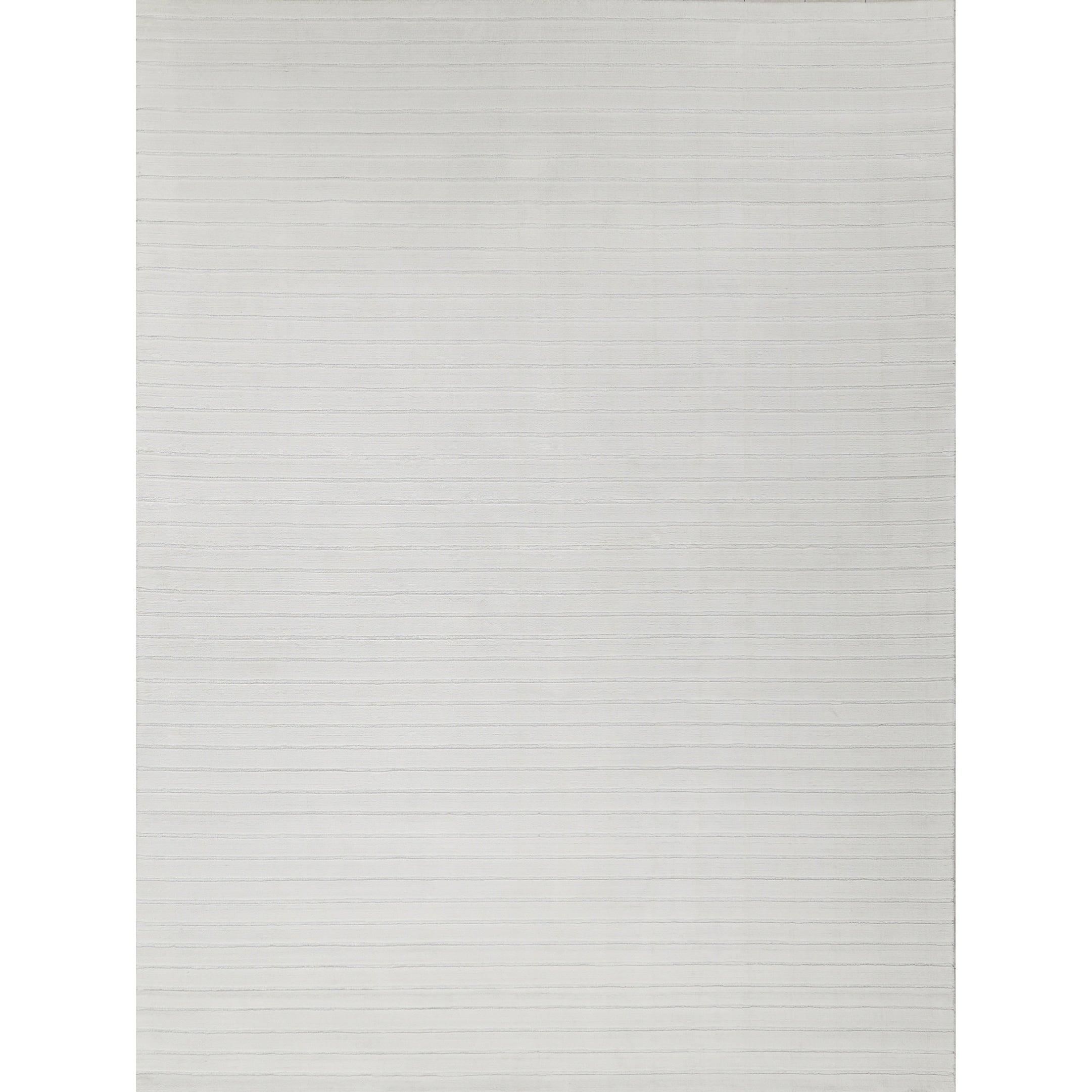 Amani Modern Handloomed Silky Nylon White Area Rug