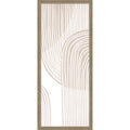 Amanti Art Framed Fabric Pinboard Abstract Beige Line Art By Melloi Art Prints Printed Bulletin Board