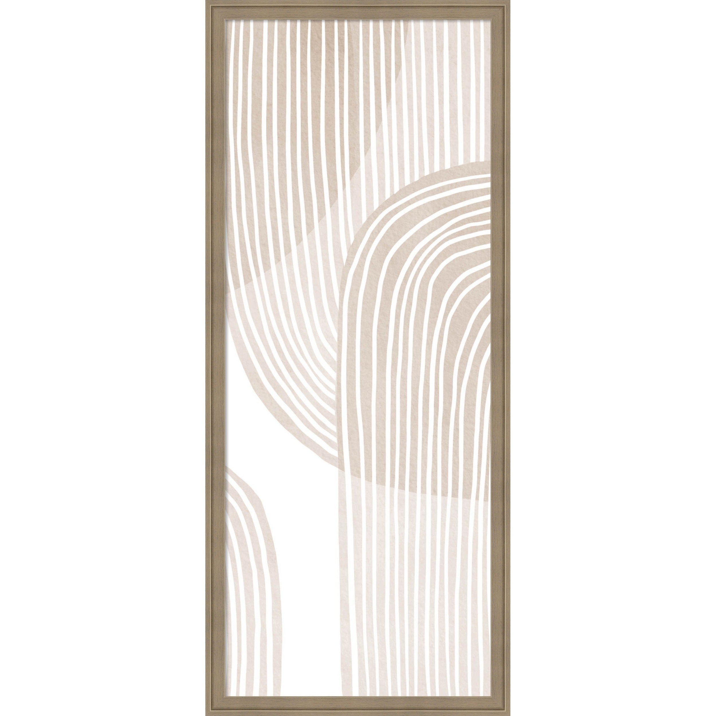 Amanti Art Framed Fabric Pinboard Abstract Beige Line Art By Melloi Art Prints Printed Bulletin Board