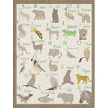 Amanti Art Framed Fabric Pinboard Animal Alphabet Ii By Regina Moore Printed Bulletin Board Board Size 24 X 32