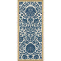Amanti Art Framed Fabric Pinboard Baroque Tapestry In Navy I By Vision Studio Printed Bulletin Board Board Size 16 X 40