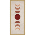 Amanti Art Framed Fabric Pinboard Bej Moon Phases By Emel Tunaboylu Printed Bulletin Board Board Size 16 X 40