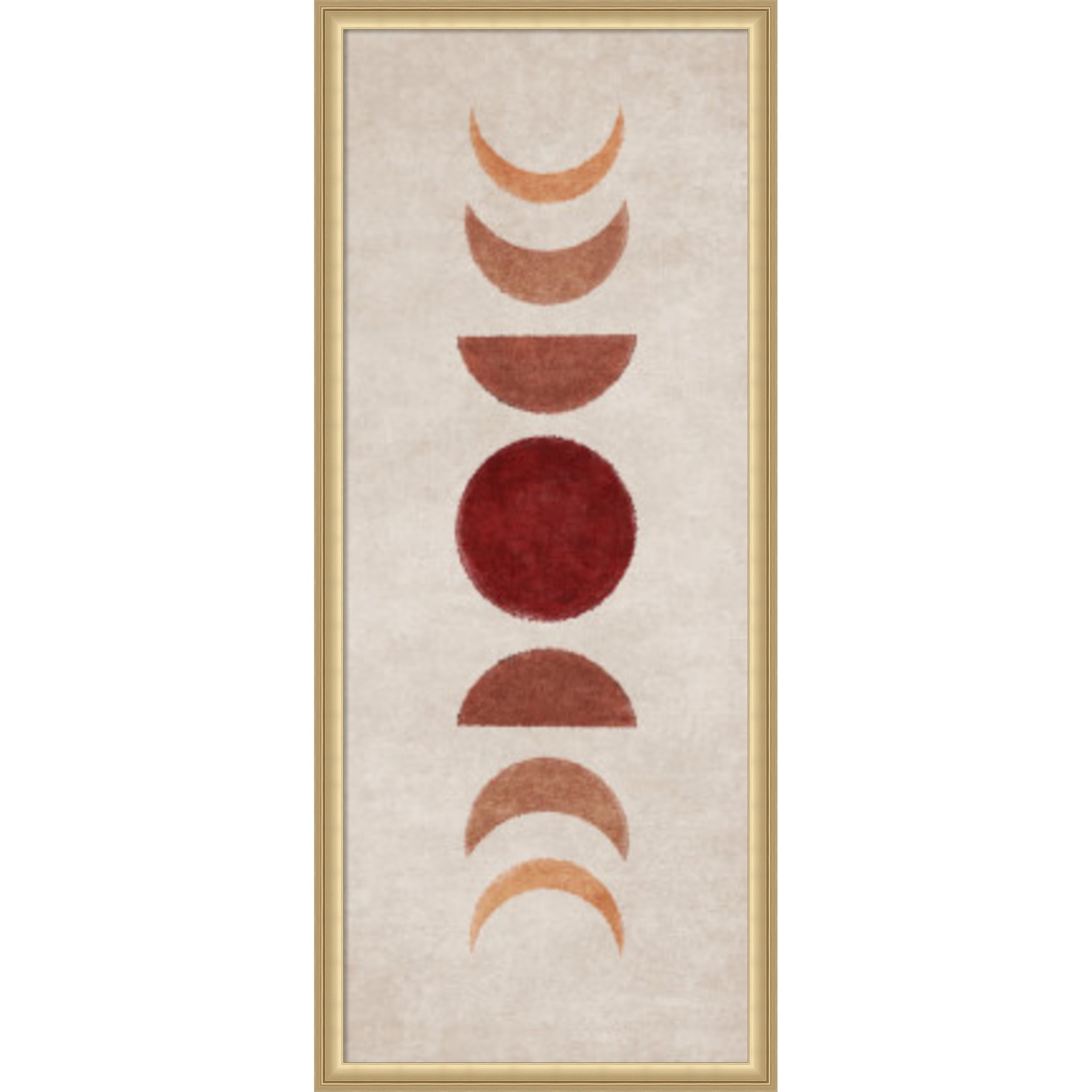 Amanti Art Framed Fabric Pinboard Bej Moon Phases By Emel Tunaboylu Printed Bulletin Board Board Size 16 X 40