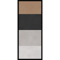 Amanti Art Framed Fabric Pinboard Black And Brown Blocks By Vitor Costa Printed Bulletin Board