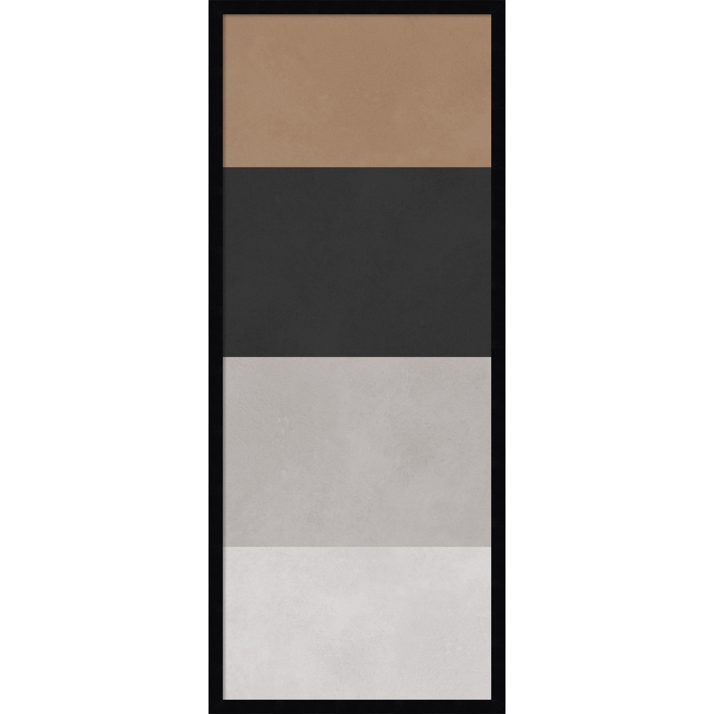 Amanti Art Framed Fabric Pinboard Black And Brown Blocks By Vitor Costa Printed Bulletin Board