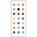 Amanti Art Framed Fabric Pinboard Circle Seven Multicolor By Karl Langdon Printed Bulletin Board Board Size 16 X 40