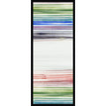 Amanti Art Framed Fabric Pinboard Colorful Bands I By Jacob Q Printed Bulletin Board Board Size 16 X 40