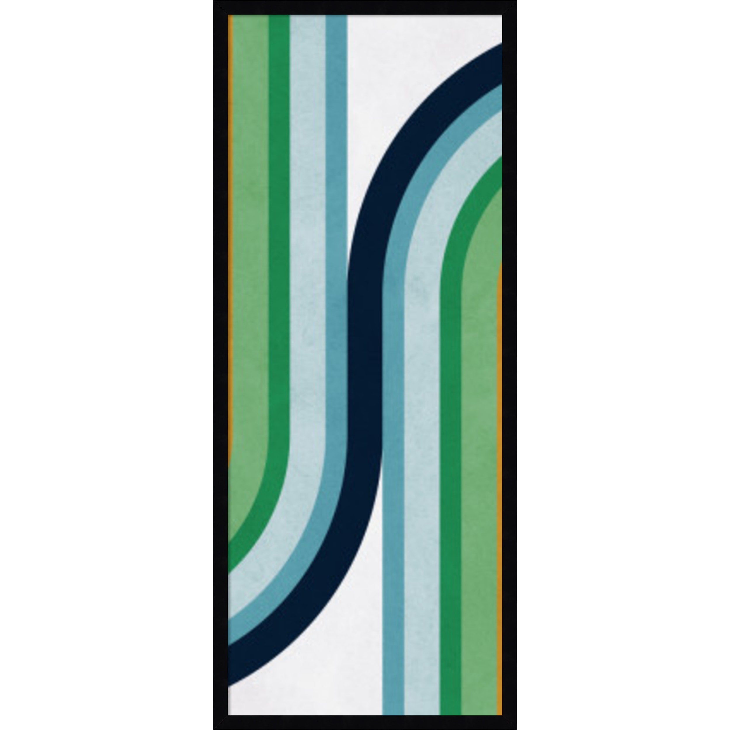 Amanti Art Framed Fabric Pinboard Colorful Curved Lines 2 By Vitor Costa Printed Bulletin Board