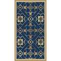 Amanti Art Framed Fabric Pinboard Motif On Blue Xiii By Alonzo Saunders Printed Bulletin Board Board Size 16 X 32