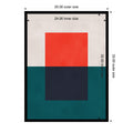 Amanti Art Framed Fabric Pinboard Overlapping Geometry 4 By Vitor Costa Printed Bulletin Board