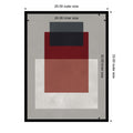 Amanti Art Framed Fabric Pinboard Overlapping Geometry 8 By Vitor Costa Printed Bulletin Board