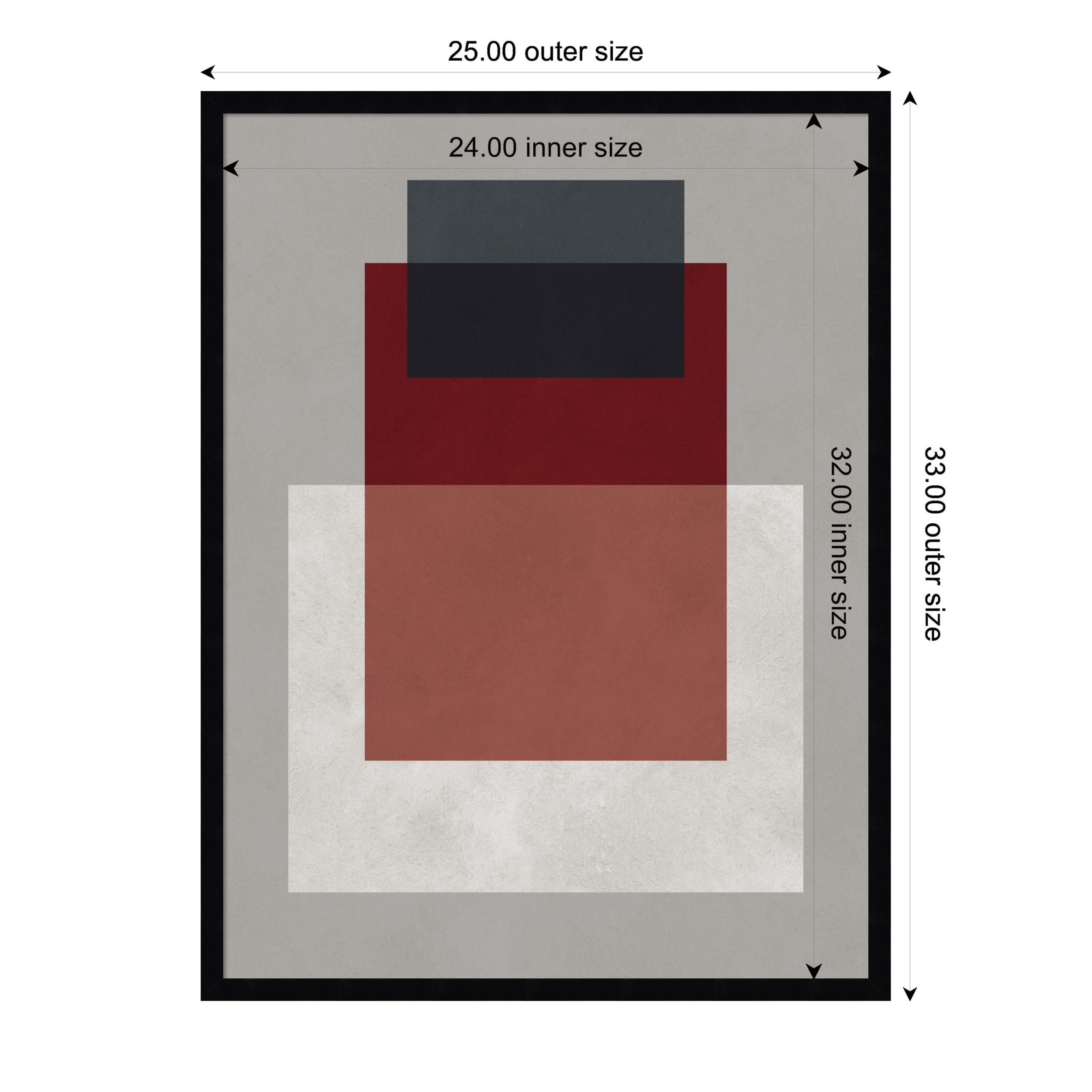 Amanti Art Framed Fabric Pinboard Overlapping Geometry 8 By Vitor Costa Printed Bulletin Board
