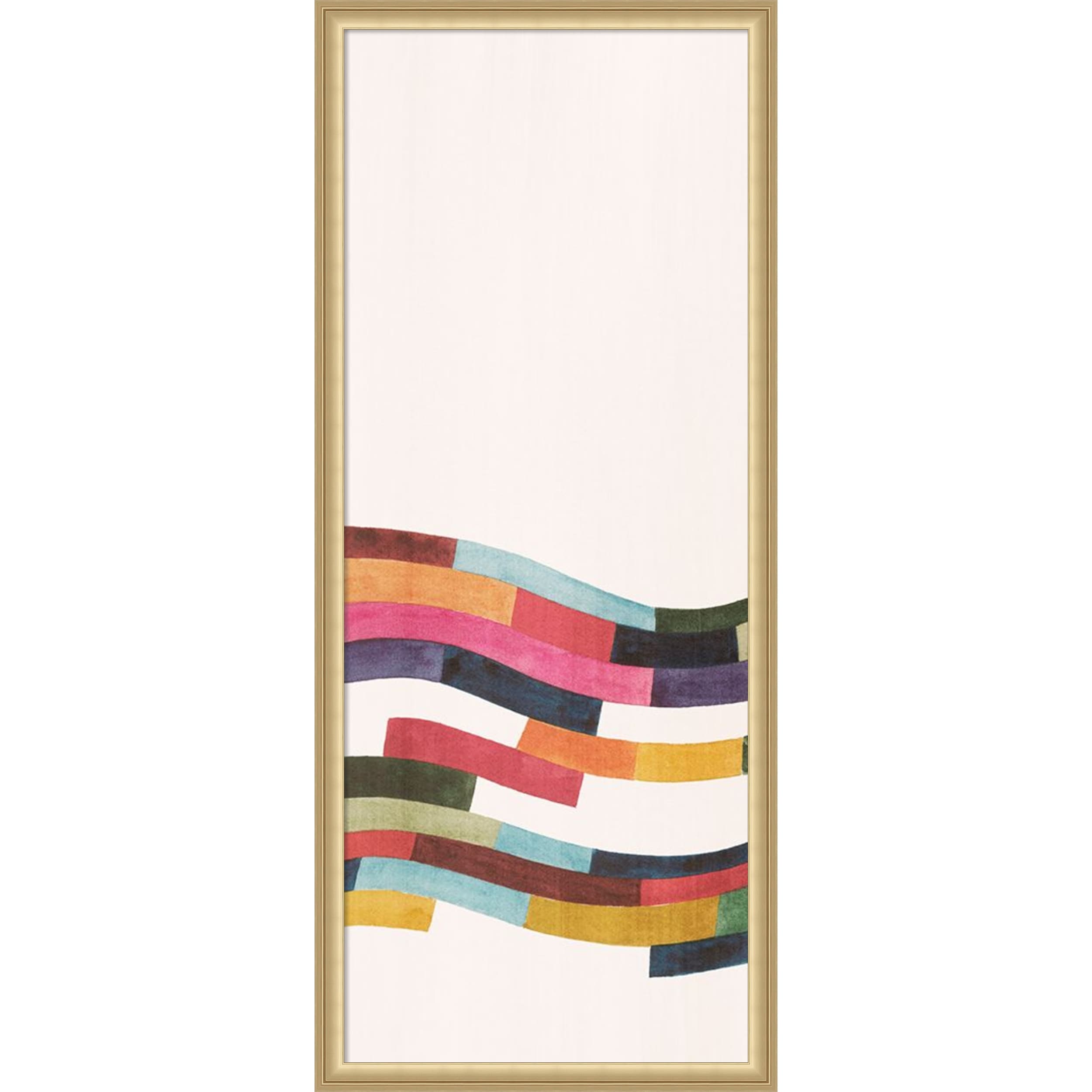 Amanti Art Framed Fabric Pinboard Rainbow Brick Road Ii By Grace Popp Printed Bulletin Board