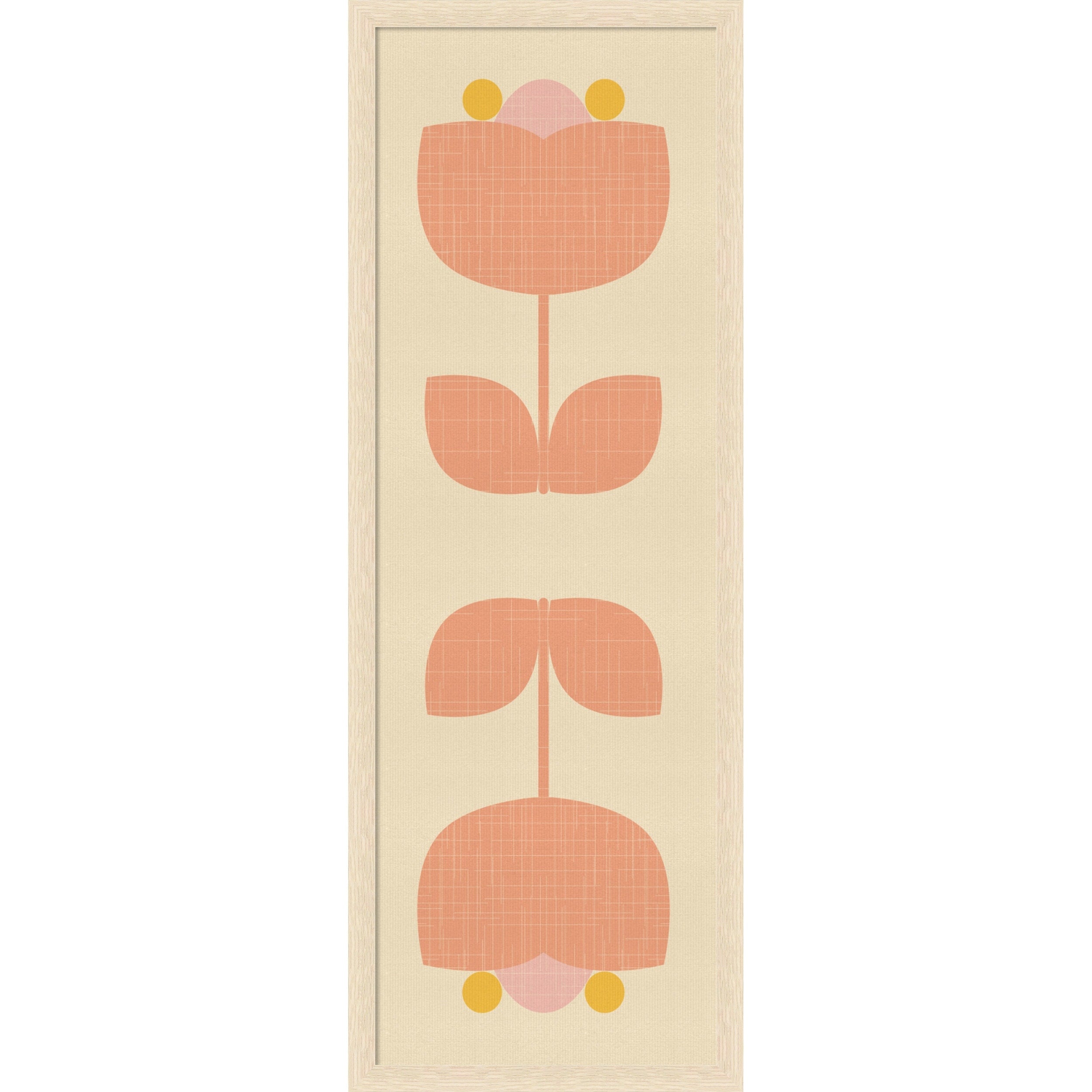 Amanti Art Framed Fabric Pinboard Retro Tulip Harmony By Dina Dankers Printed Bulletin Board