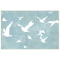 Amanti Art Framed Fabric Pinboard Silhouettes In Flight I By Jennifer Goldberger Printed Bulletin Board Board Size 36 X 24