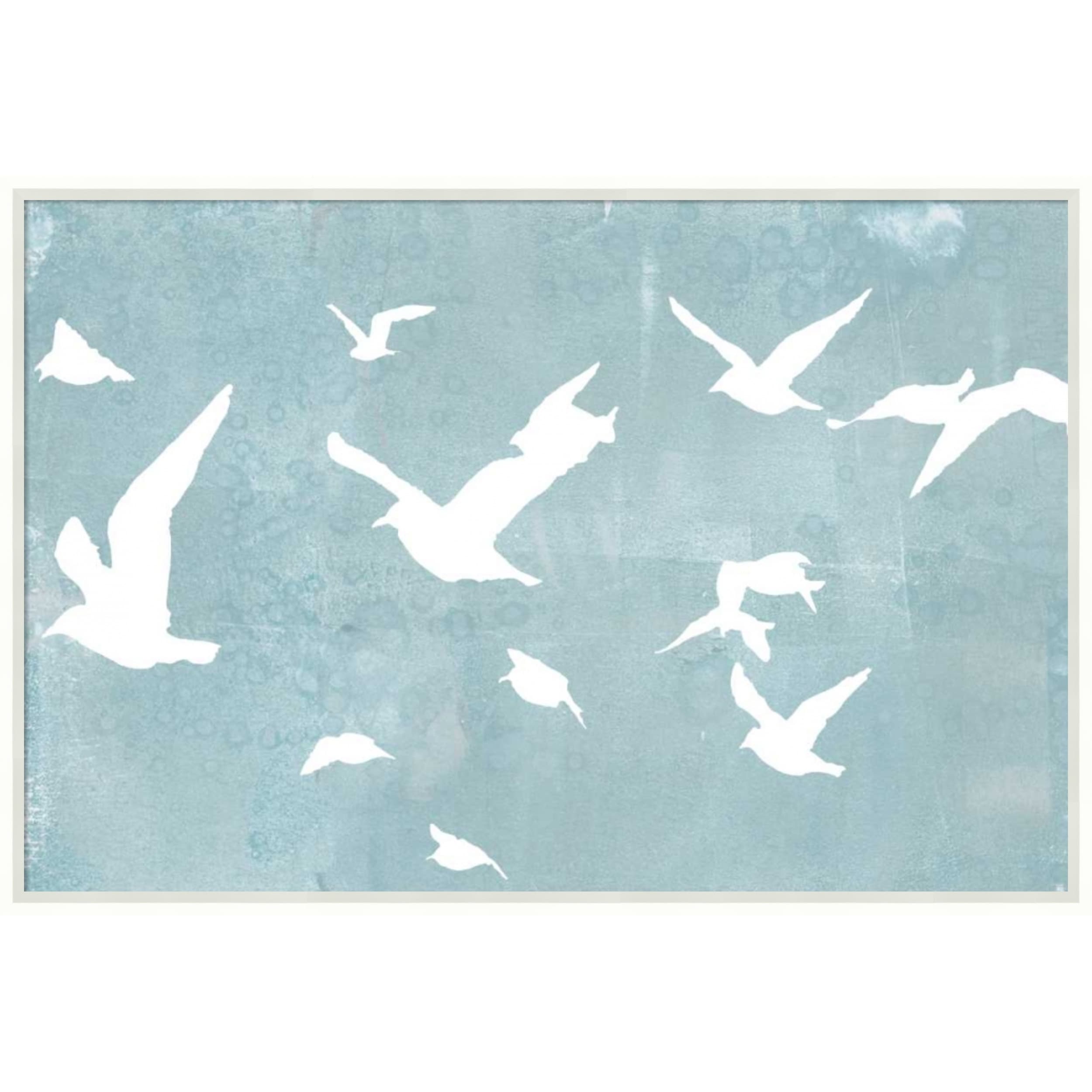 Amanti Art Framed Fabric Pinboard Silhouettes In Flight I By Jennifer Goldberger Printed Bulletin Board Board Size 36 X 24