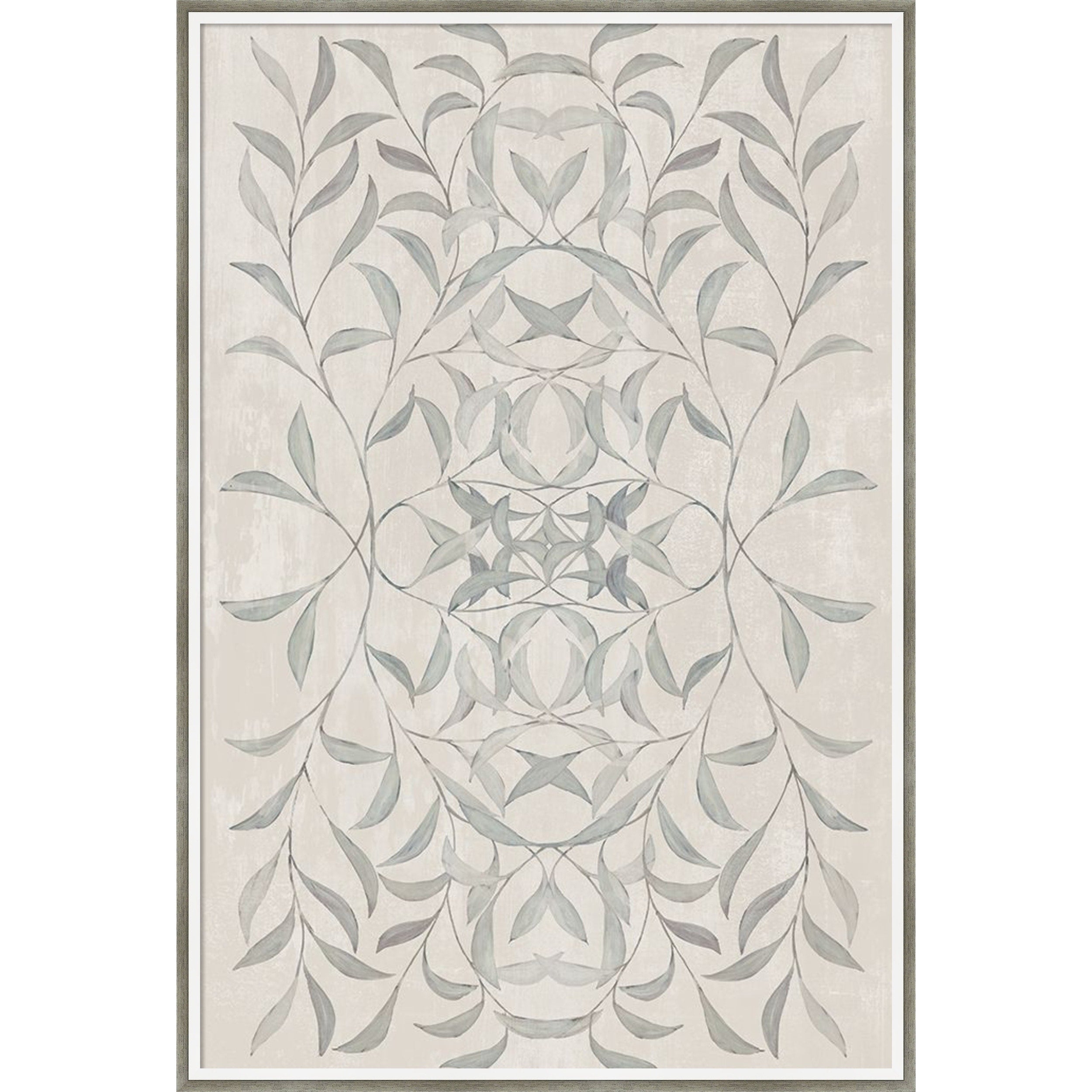 Amanti Art Framed Fabric Pinboard Soft Symmetry Of Botanical Patterns By Hannah Dawson Printed Bulletin Board