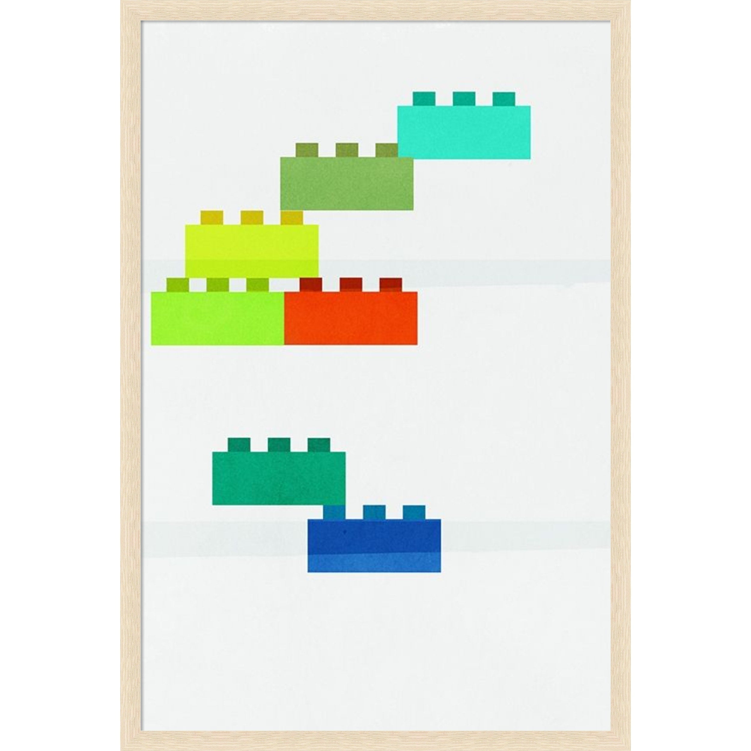 Amanti Art Framed Fabric Pinboard Stacking Blocks By Pi Studio Printed Bulletin Board Board Size 24 X 36