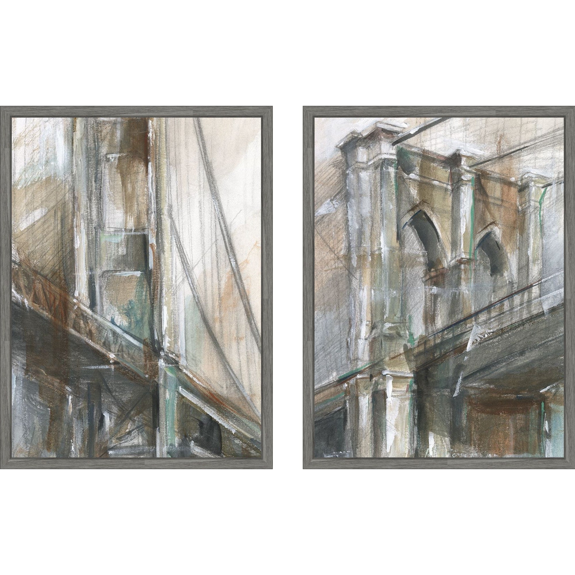 Amanti Art Icon Of Architecture No. 1 No. 2 2 Piece By Ethan Harper Framed Canvas Wall Art
