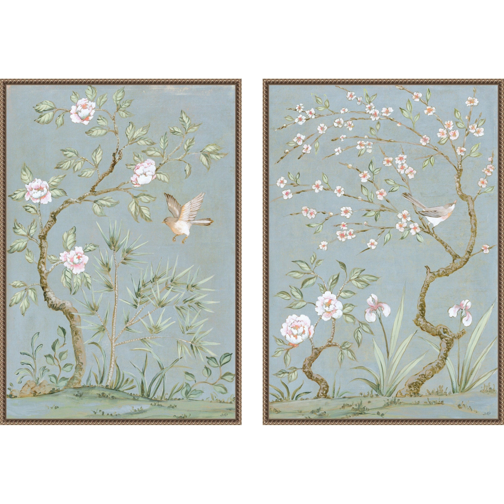 Amanti Art Spring Mural No 1. No. 2 2 Piece By Julia Purinton Framed Canvas Wall Art