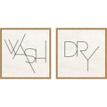 Amanti Art Wash Dry Laundry 2 Piece By Jess Aiken Framed Canvas Wall Art