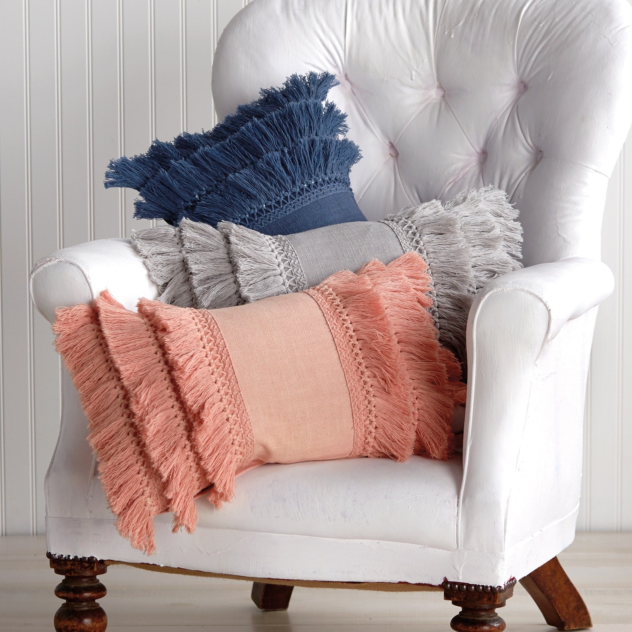 Porch Den Rivendell Fringe Decorative Pillow