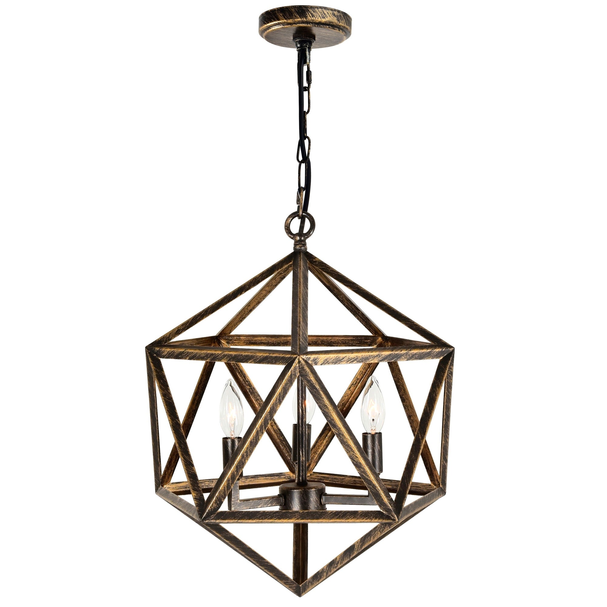 The Gray Barn Bonnyview 3 Light Chandelier With Antique Forged Copper Finish