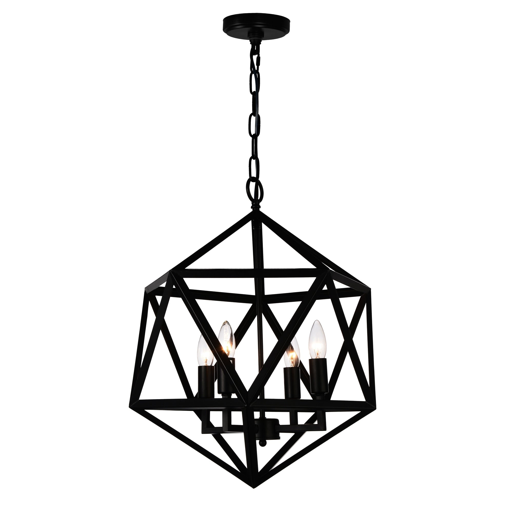 The Gray Barn Bonnyview 4 Light Chandelier With Black Finish