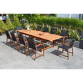 Amazonia Allyson 11 Piece Eucalyptus Wood Dining Set
