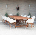 Amazonia Bonita White 11 Piece Extendable Rectangular Patio Dining Set
