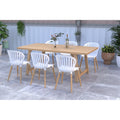 Amazonia Branford 7 Piece Certified Teak Patio Dining Set