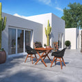 Amazonia Canby 3 Piece Eucalyptus Wood Patio Dining Set