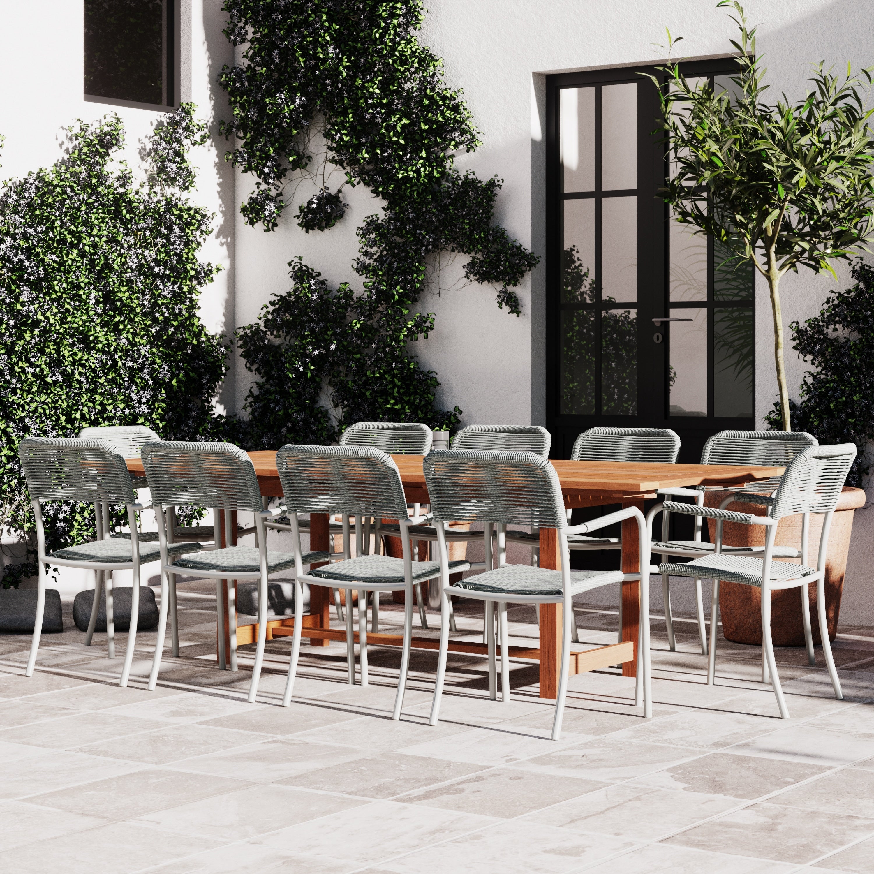 Amazonia Curry 11 Piece Eucalyptus Patio Dining Set
