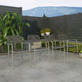 Atlantic Curry Black Aluminum Patio Dining Chairs Set Of 4