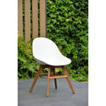 Amazonia Deluxe Hawaii Patio Dining Chairs White Set Of 2 Or 4
